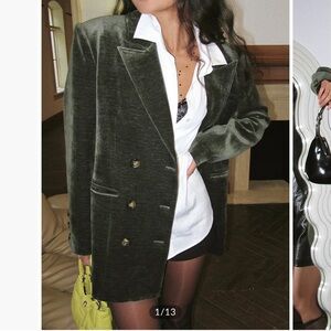 Commense Retro Velvet Blazer NWT